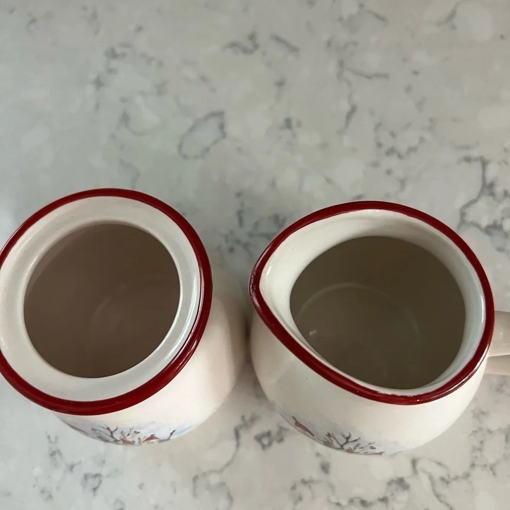 Christmas royal season sugar creamer set